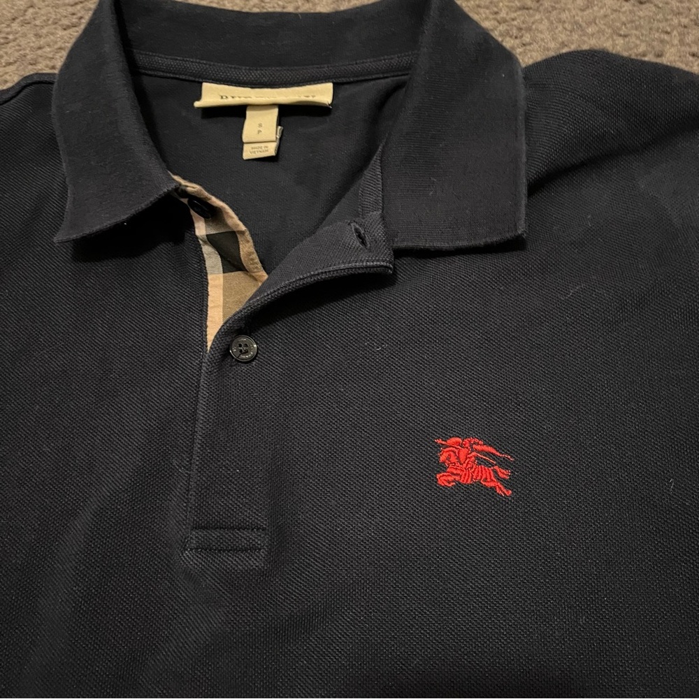 Burberry London Navy Polo Shirt - Picture 6 of 6